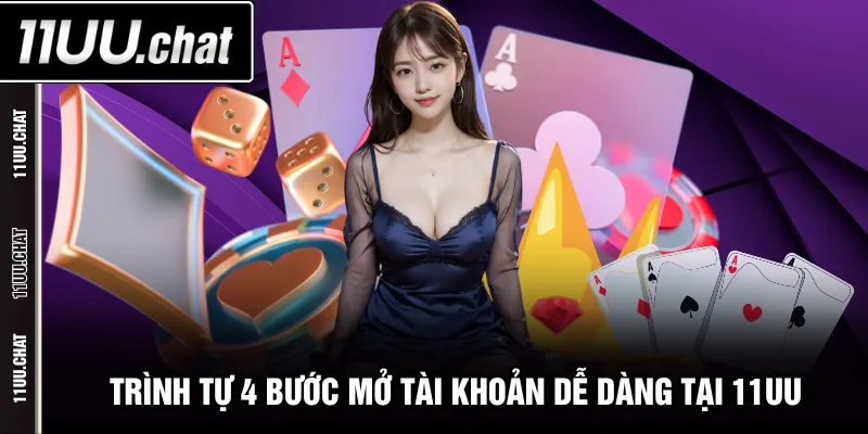 Trình tự 4 bước mở tài khoản dễ dàng tại 11UU
